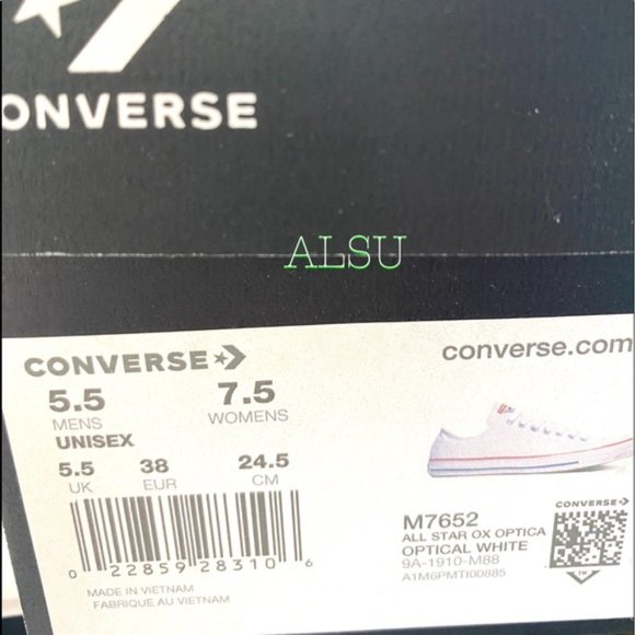 Converse All Star Classic Low Canvas White Men’s Size Sneakers M7652C - Picture 9 of 9